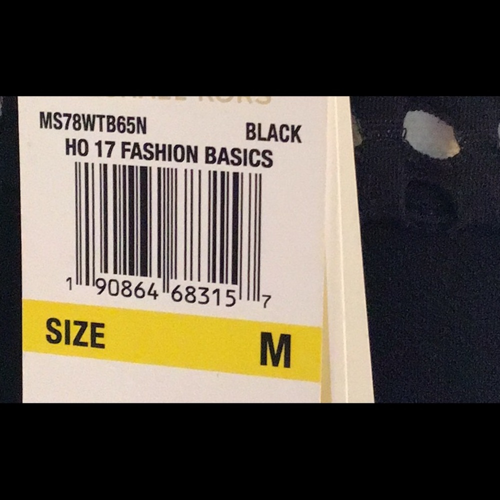 NWT MICHAEL Michael Kors Black Dress Sz M - Picture 10 of 10